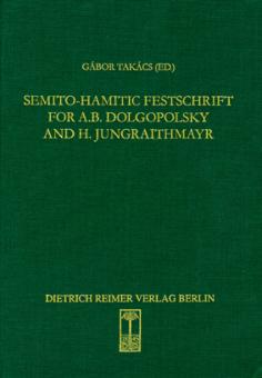 Semito-Hamitic Festschrift for A.B. Dolgopolsky and H. Jungraithmayr 